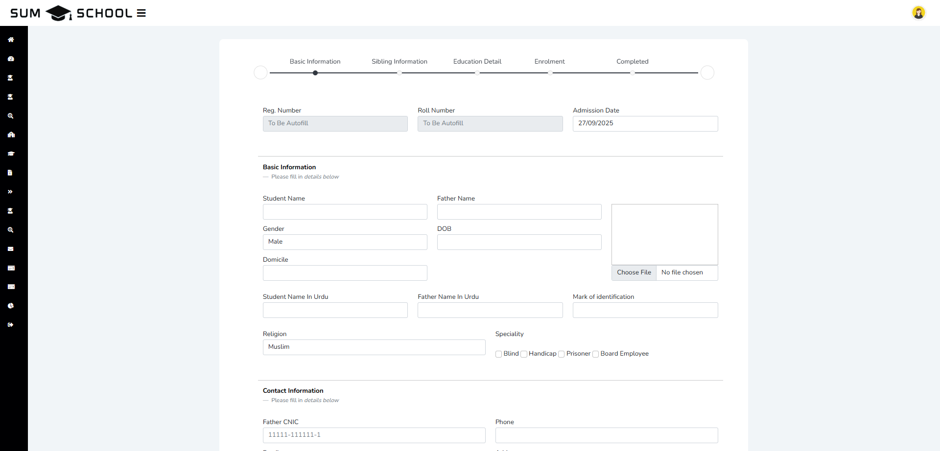 SUM School Admission